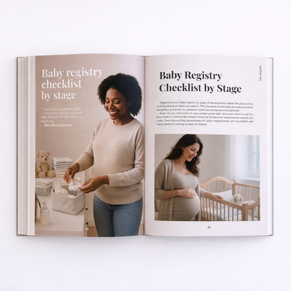 Pregnancy Planner & Motherhood Guide – From Pregnancy to Potty Training /Baby Bare Essentials